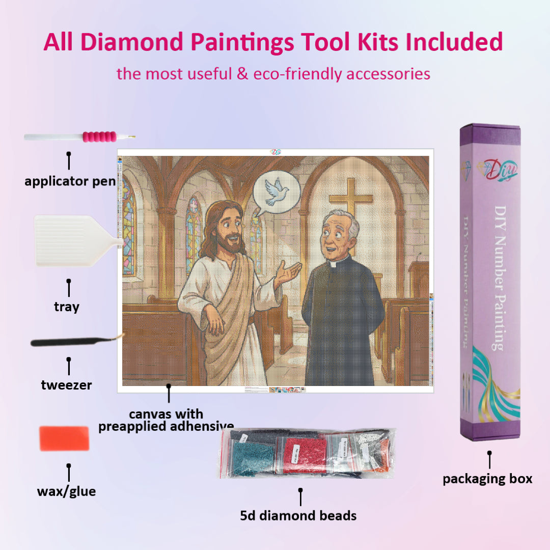 jesus-talks-to-priest-diamond-painting-art-kit