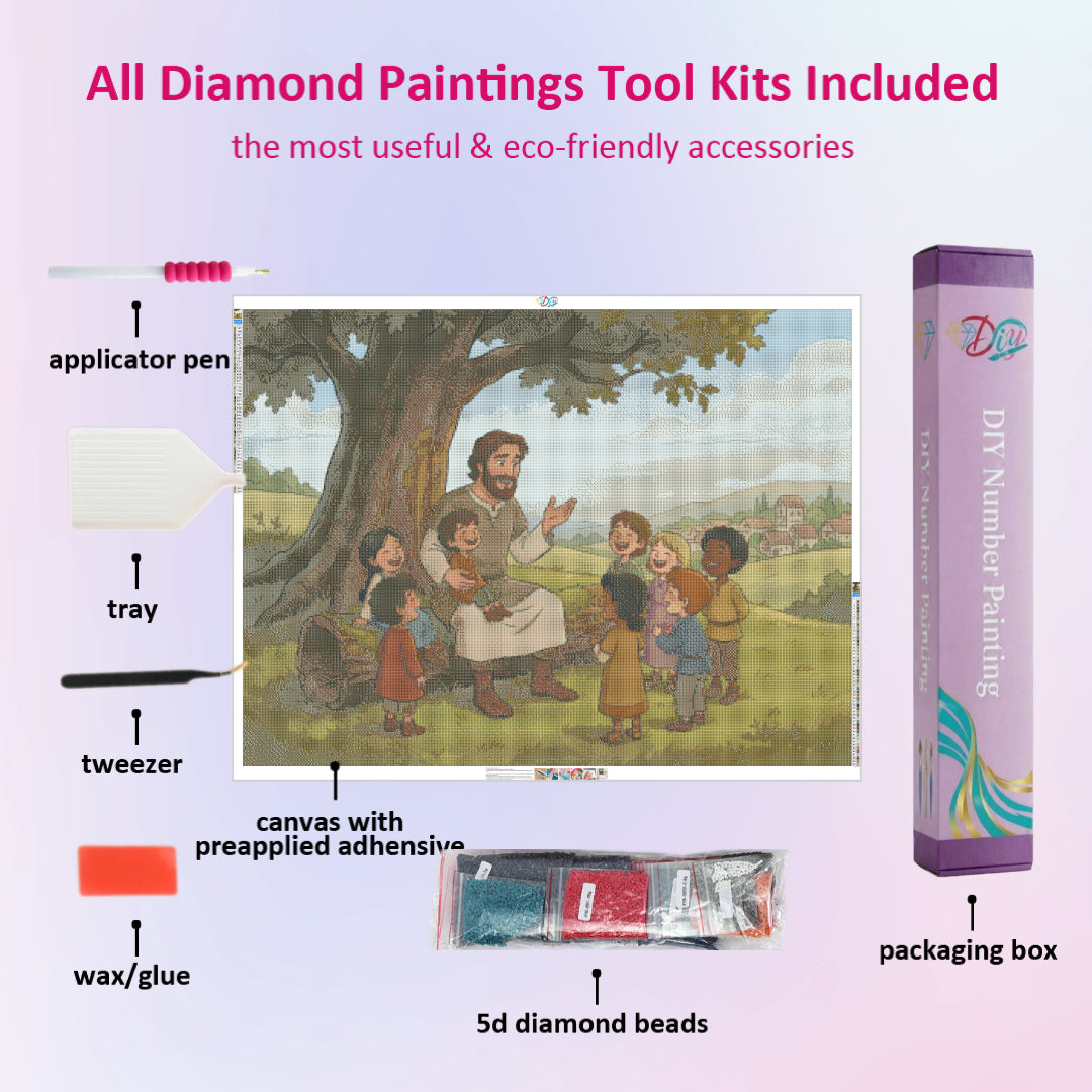 jesus-with-kids-diamond-painting-art-kit