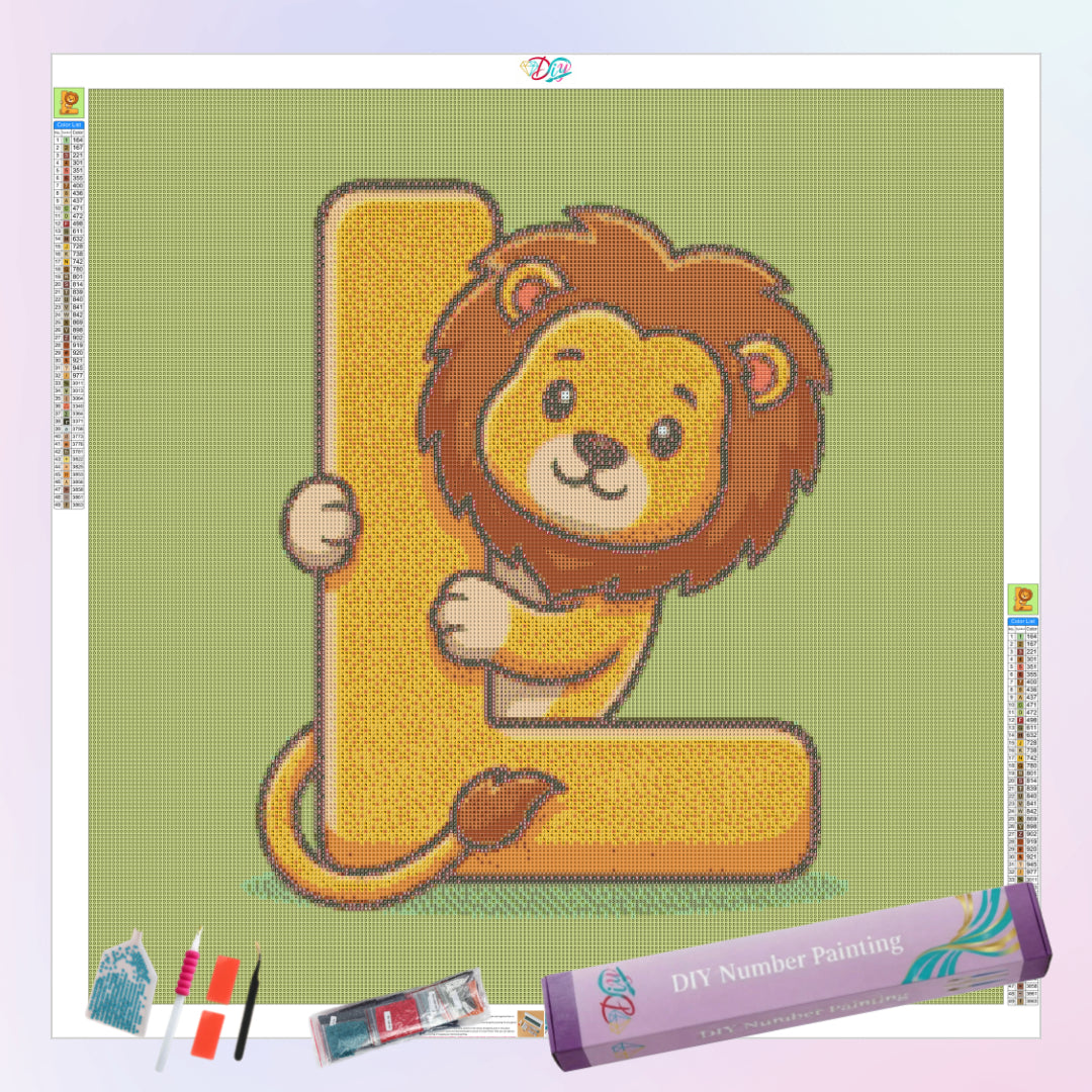 l-for-lion-diamond-painting-art-kit