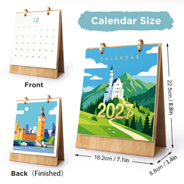 Landmark Calendar - Paint by Numbers Calendar 2027