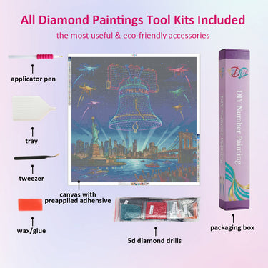 light-show-of-liberty-bell-diamond-painting-kit-diamond-painting-art-kit