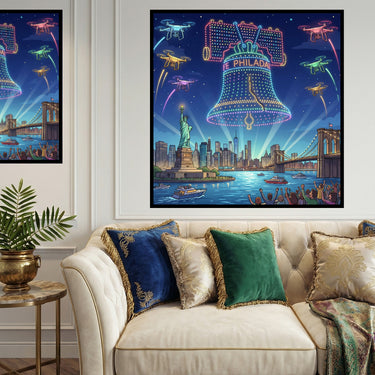 light-show-of-liberty-bell-diamond-painting-kit-diamond-painting-art-kit