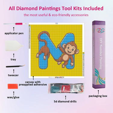 m-for-monkey-diamond-painting-art-kit