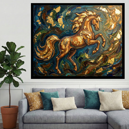 metallic-horse-paint-by-numbers-kit