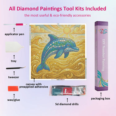 mosaic-dolphin-diamond-painting-kit