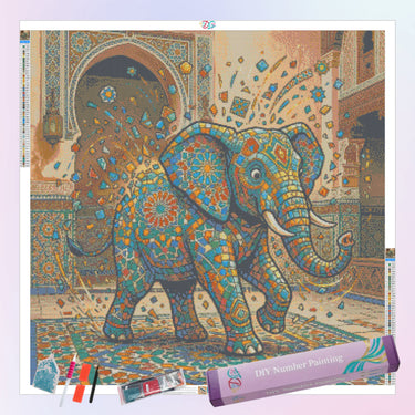 mosaic-elephant-diamond-painting-kit