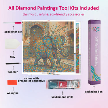 mosaic-elephant-diamond-painting-kit