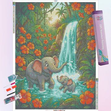 mother-and-calf-elephant-diamond-painting-kit