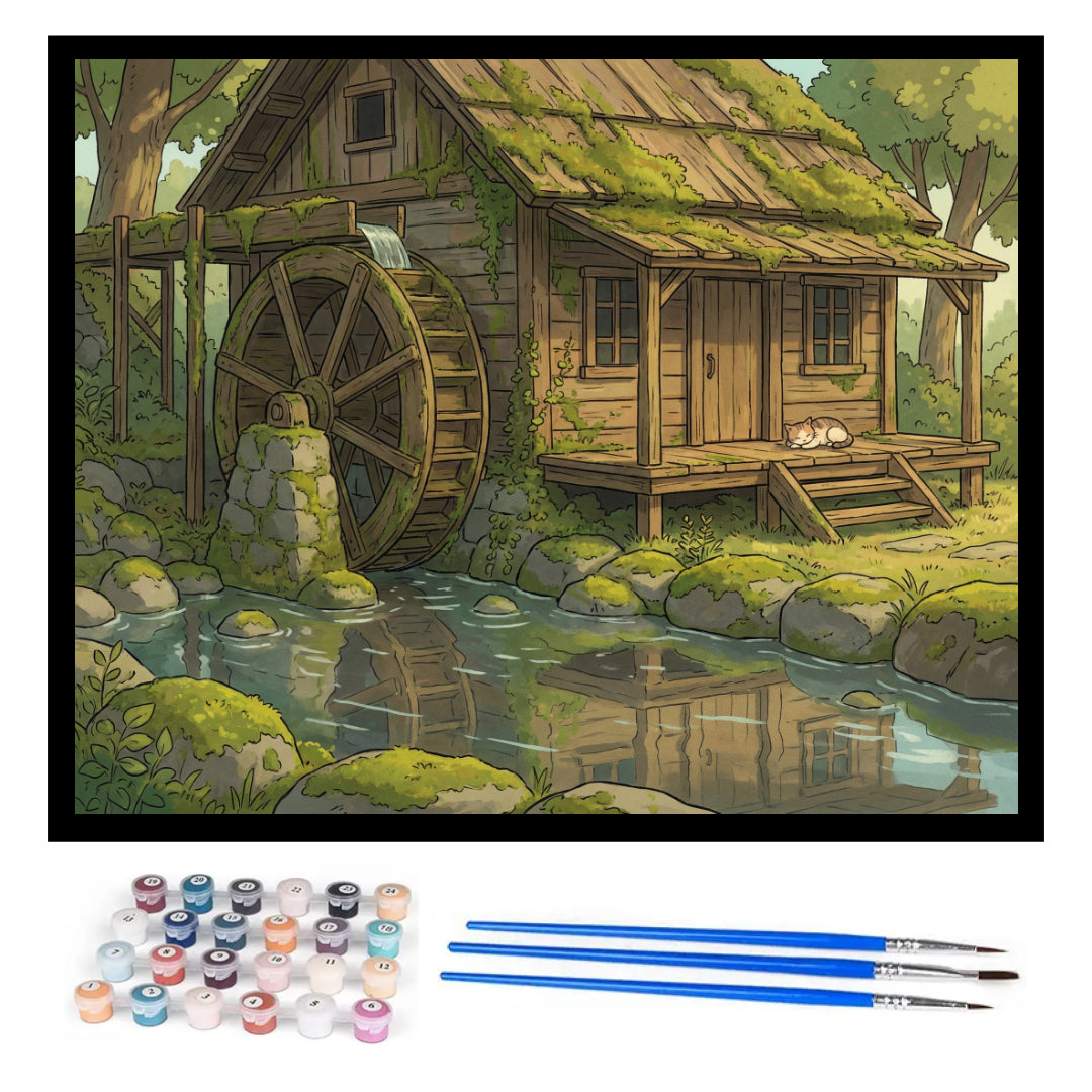 old-watermill-paint-by-numbers-kit