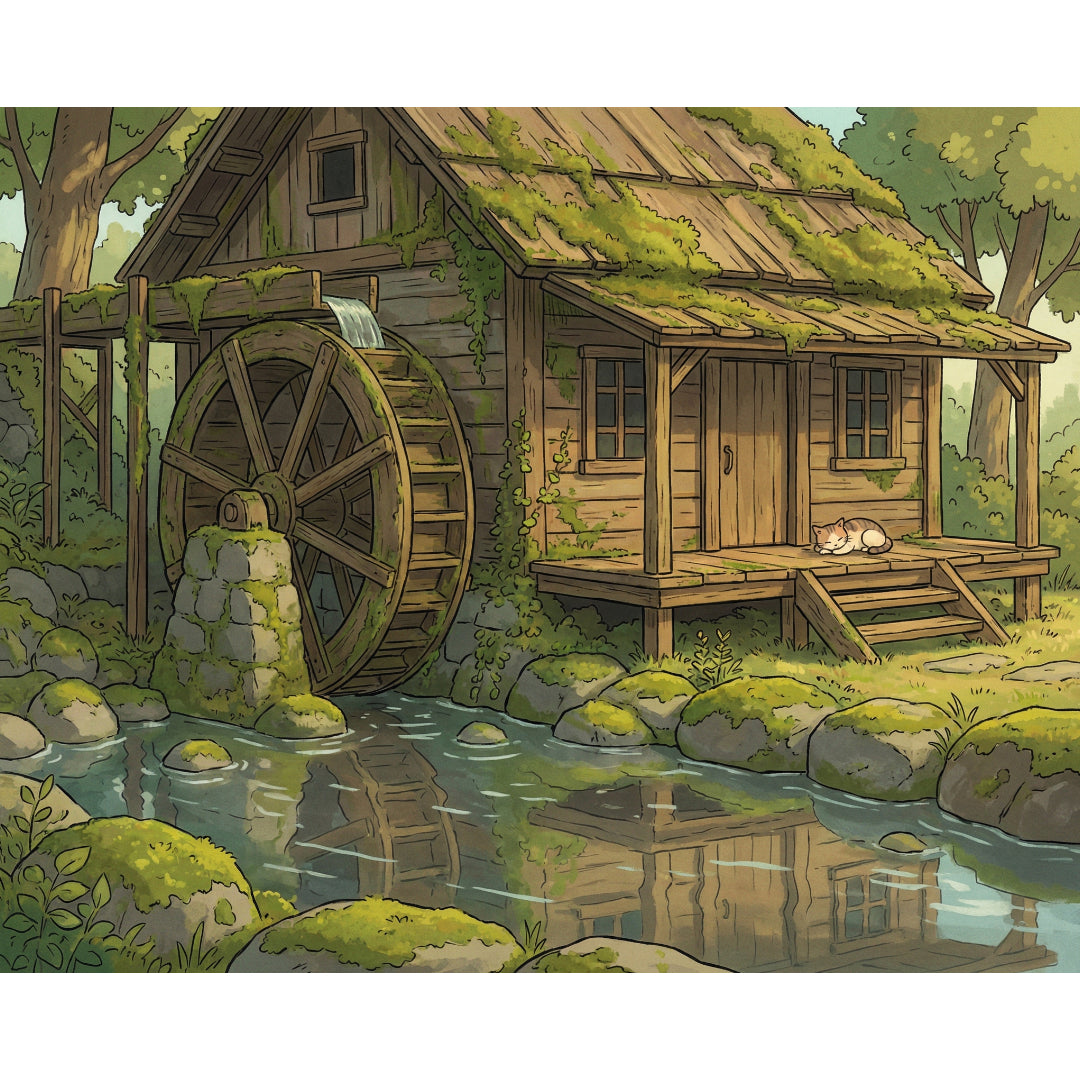 old-watermill-paint-by-numbers-kit