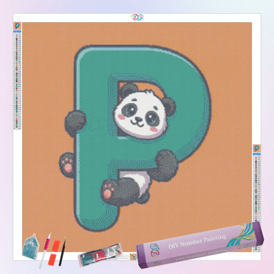 p-for-panda-diamond-painting-art-kit