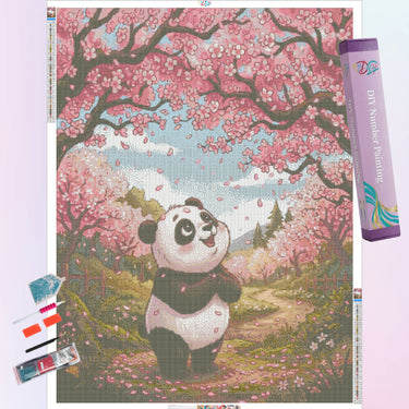 panda-in-flower-shower-diamond-painting-kit