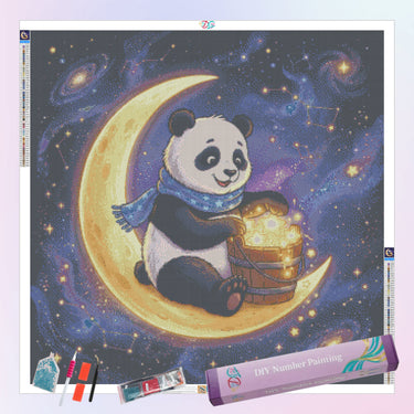 panda-sitting-on-a-crescent-moon-diamond-painting-kit