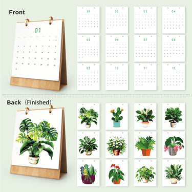 Plant Calendar - Paint by Numbers Calendar 2027