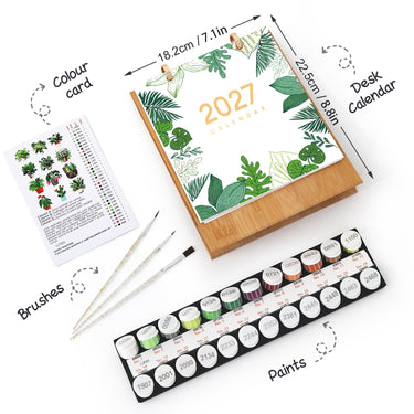 Plant Calendar - Paint by Numbers Calendar 2027