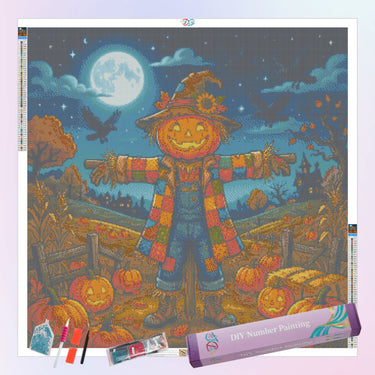 pumpkin-scarecrow-diamond-painting-kit