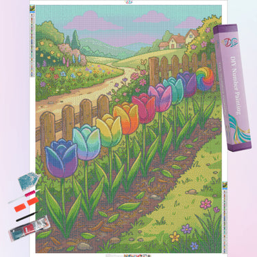 rainbow-tulips-diamond-painting-kit-diamond-painting-art-kit