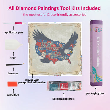 record-the-250th-anniversary-diamond-painting-kit-diamond-painting-art-kit