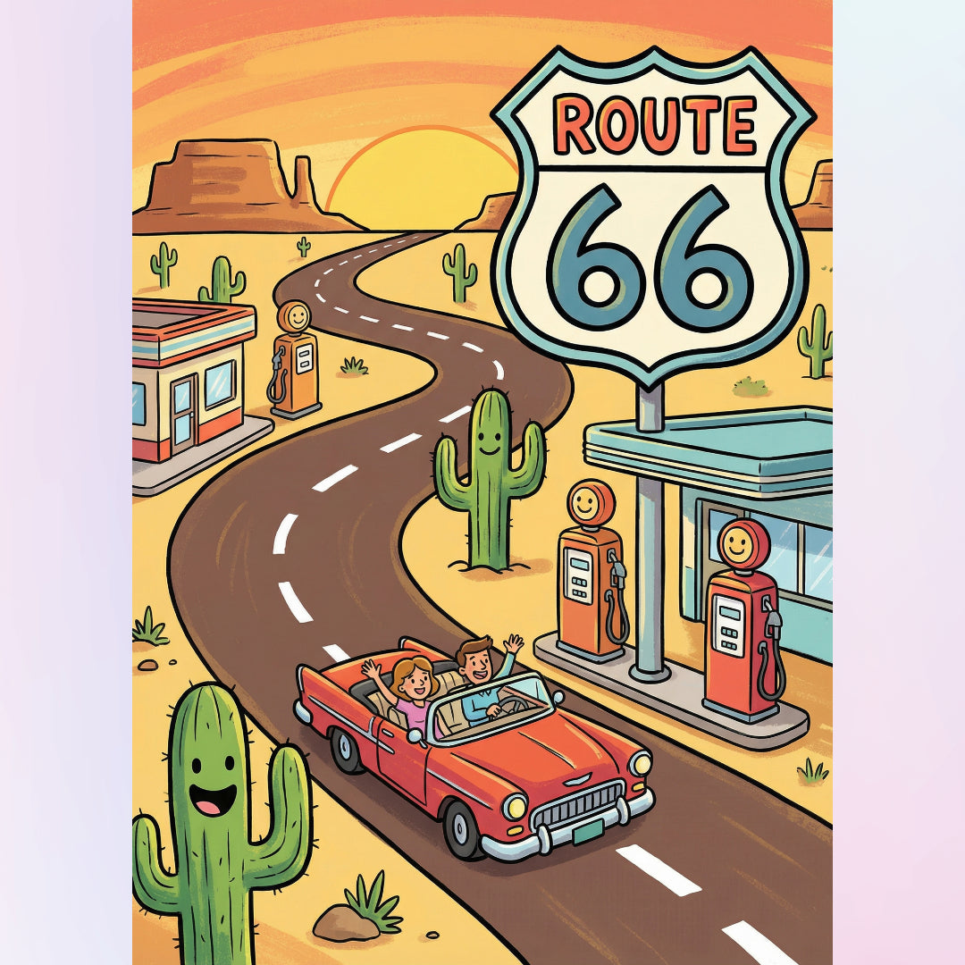 route-66-diamond-painting-art-kit