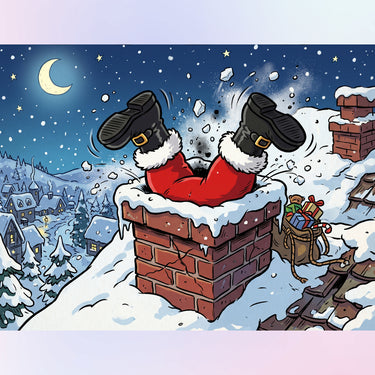 santa-stuck-in-the-chimney-diamond-painting-kit