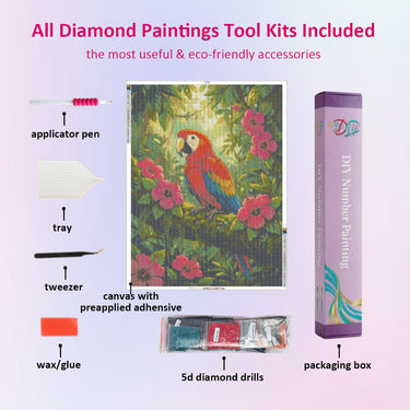 scarlet-macaw-diamond-painting-kit