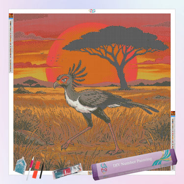 secretary-bird-diamond-painting-kit