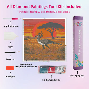 secretary-bird-diamond-painting-kit