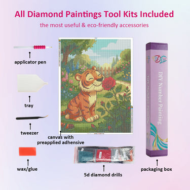 small-tiger-loves-rose-diamond-painting-kit