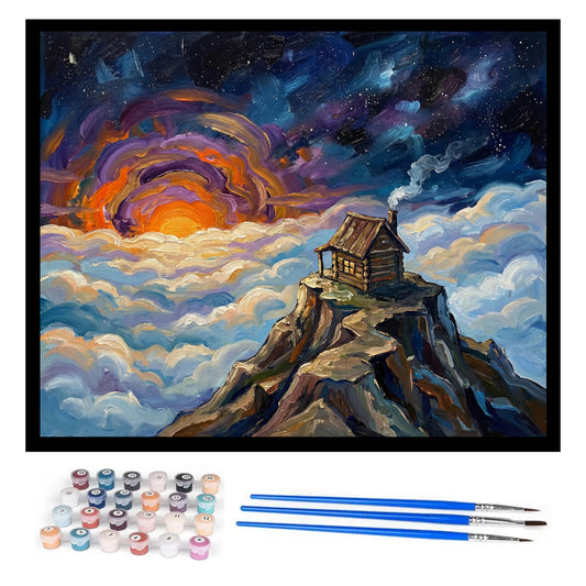 space-sunset-paint-by-numbers-kit