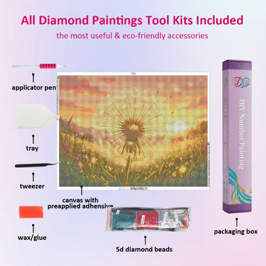 sunset-dandelion-diamond-painting-kit-diamond-painting-art-kit