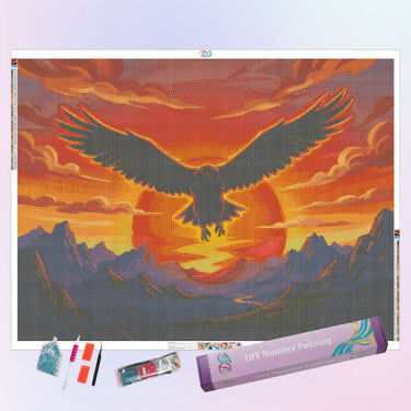 sunset-golden-eagle-diamond-painting-kit