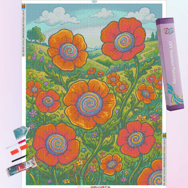swirling-poppy-diamond-painting-kit-diamond-painting-art-kit