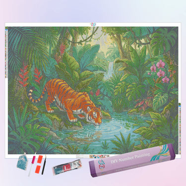 tiger-drinks-water-diamond-painting-kit-diamond-painting-art-kit