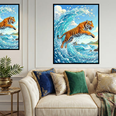tiger-leap-as-blue-wave-diamond-painting-kit