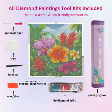 tropical-flowers-diamond-painting-kit-diamond-painting-art-kit