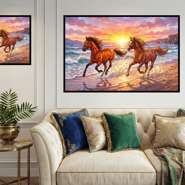 two-horses-at-beach-sunrise-diamond-painting-kit