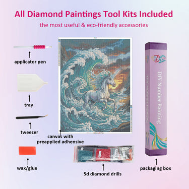 unicorn-emerging-from-wave-diamond-painting-kit-diamond-painting-art-kit