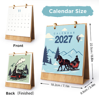 Vehicle Calendar - Paint by Numbers Calendar 2027