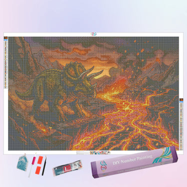 volcanic-friceratops-dinosaur-diamond-painting-kit-diamond-painting-art-kit