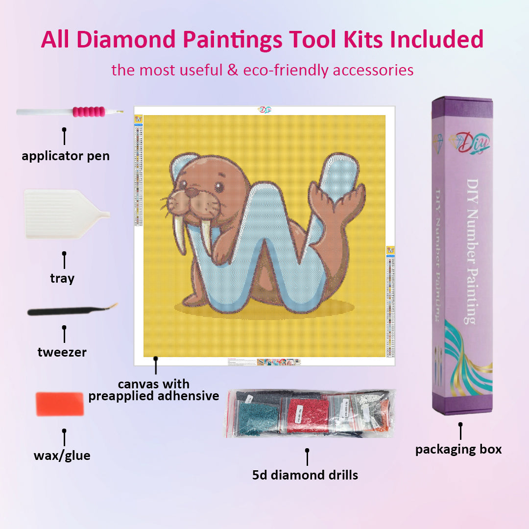 w-for-walrus-diamond-painting-art-kit