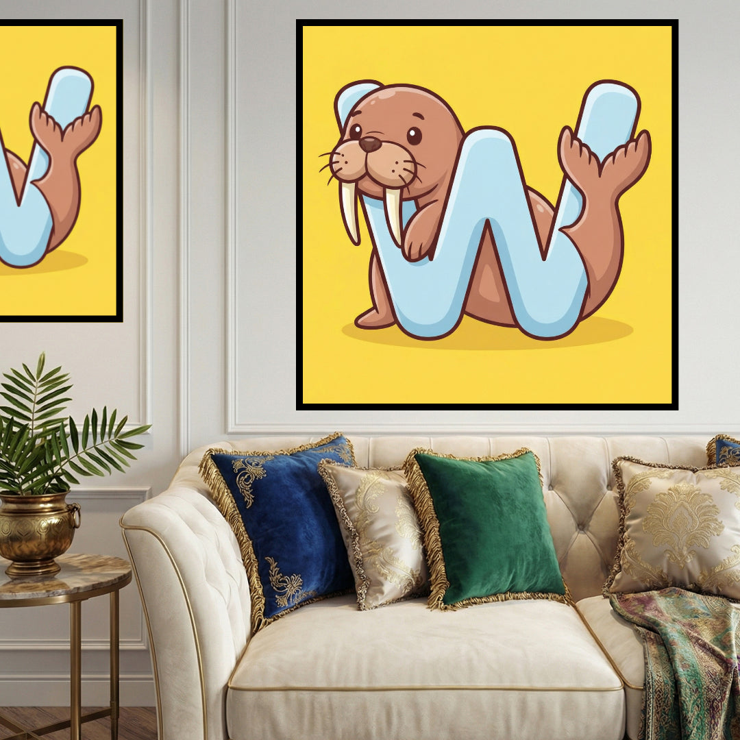 w-for-walrus-diamond-painting-art-kit