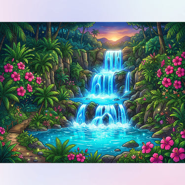 waterfall-garden-diamond-painting-kit-diamond-painting-art-kit