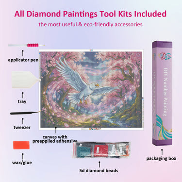 white-eagle-in-spring-diamond-painting-kit