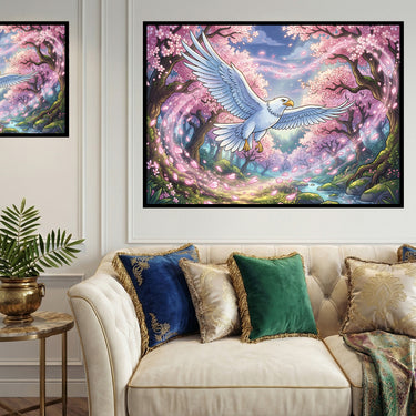 white-eagle-in-spring-diamond-painting-kit
