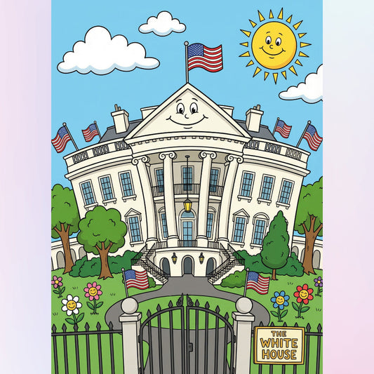 white-house-diamond-painting-art-kit