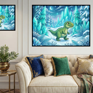 winter-little-dinosaur-diamond-painting-kit-diamond-painting-art-kit