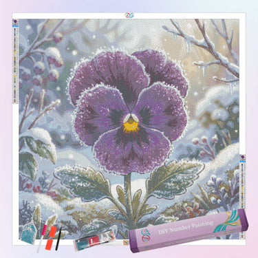 winter-purple-pansy-diamond-painting-kit-diamond-painting-art-kit