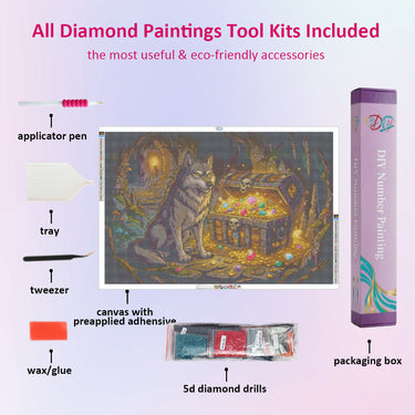 wolf-guarding-a-treasure-diamond-painting-kit