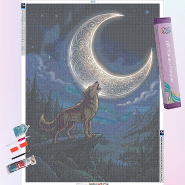wolf-howling-at-a-crescent-moon-diamond-painting-kit