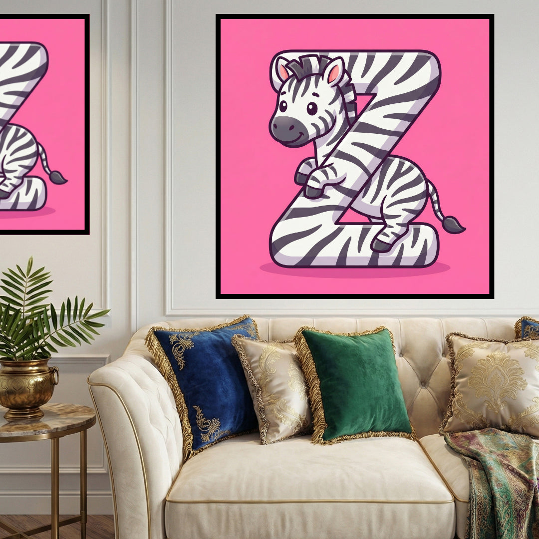 z-for-zebra-diamond-painting-art-kit